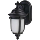 Home Decorators Collection LED Small Exterior Wall Light with Dusk to Dawn Control. $45.97 ERV