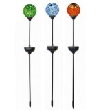Hampton Bay 32 in. Solar Integrated LED Jewelry Multi-Colored Mosaic Pathway Stake Light. $40.22 ERV