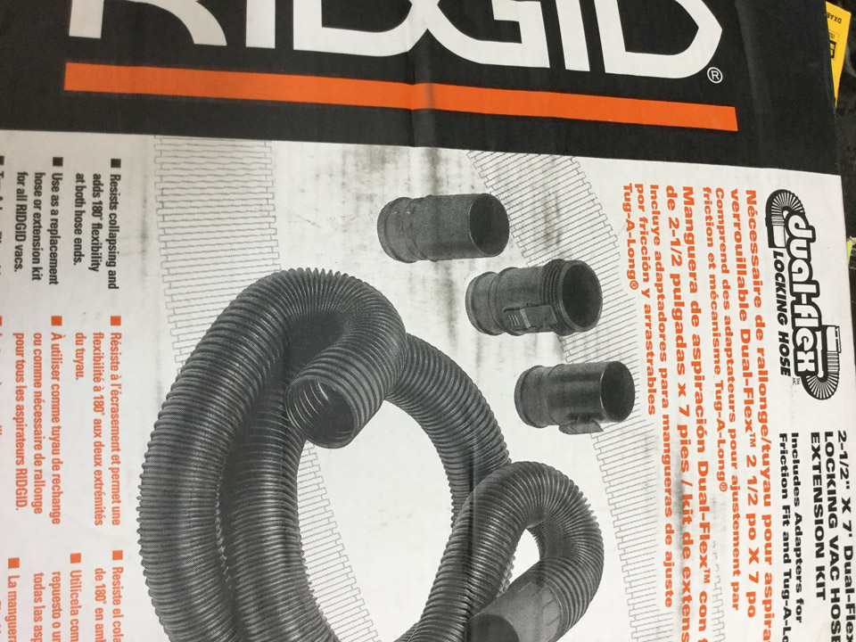 1-7/8 in. x 10 ft. Pro-Grade Vacuum Hose Kit for RIDGID Wet Dry