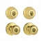 Kwikset Tylo Polished Brass Exterior Entry Door Knob and Single Cylinder Deadbolt. $41.38 Est. MSRP