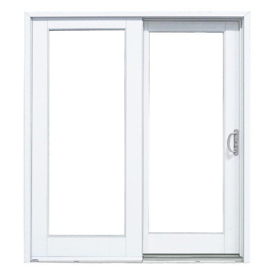 MasterPiece 72" x 80" Smooth White Right-Hand Composite Sliding Patio Door. $664.70 Est. MSRP