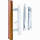 Prime-Line Patio Door Handle Set w/ Wooden Handle. $26.19 Est. MSRP