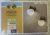 2-Pack HAMPTON BAY Exterior LED Wall Lantern Lights Black Finish. $32.20 Est. MSRP