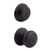 Kwikset Juno Venetian Bronze Exterior Entry Door Knob and Single Cylinder Deadbolt. $64.38 Est. MSRP