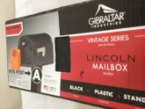 Gibraltar Mailboxes Lincoln Decorative Plastic Post-Mount Mailbox, Black. $21.82 ERV