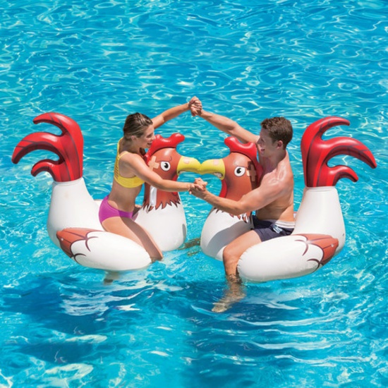 Play Day Inflatable Chicken Fight Ride-On Float, 2pk. $34.45 ERV
