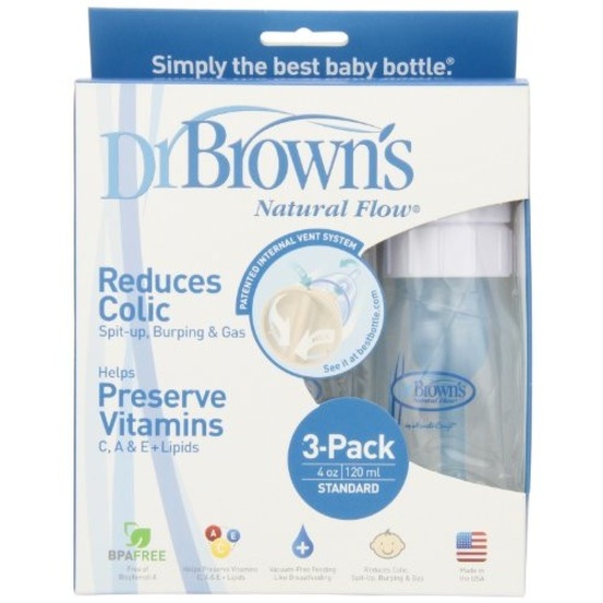 Dr. Brown's BPA Free Polypropylene Natural Flow Standard Neck Bottle. $19.57 ERV