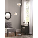 Mainstays Ms Floor Lamp And Reading Lamp Silver. $22.97 ERV