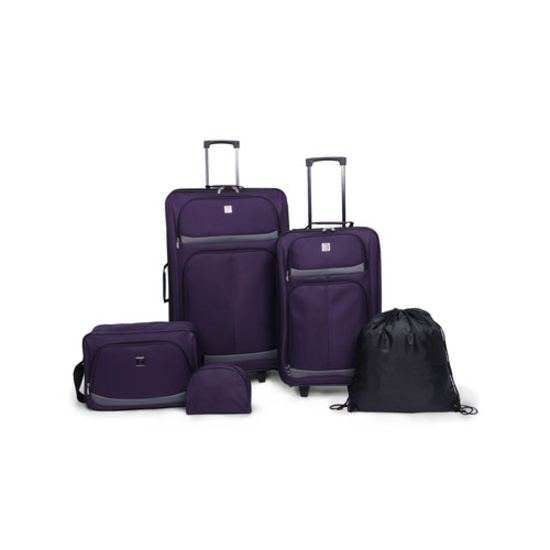 Protege 5 Piece 2-Wheel Luggage Value Set, Purple. $63.24 ERV