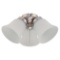Westinghouse 3-Light LED Cluster Ceiling Fan Light Kit, Brushed Nickel. $43.67 ERV
