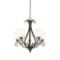 Hampton Bay 5-Light Oil-Rubbed Bronze Chandelier with Frosted White Glass Shades. $114.97 ERV