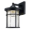 Home Decorators Collection Aged Iron Outdoor LED Wall Lantern with Crackle Glass. $57.47 ERV
