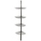 Zenna Home Metal Tension-Mount 4-Shelf Pole Shower Caddy in Chrome. $31.03 ERV