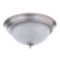 Commercial Electric 11 in. 1-Light Brushed Nickel Flushmount with Frosted Glass Shade . $24.12 ERV