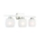 Hampton Bay Tamworth 3-Light Brushed Nickel Vanity Light with Frosted Glass Shades. $97.72 ERV