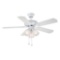 Hampton Bay Glendale 42 in. Indoor White Ceiling Fan with Light Kit. $74.72 ERV