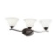 Hampton Bay Andenne 3-Light Oil Rubbed Bronze Vanity Light with Bell Shaped. $52.87 ERV