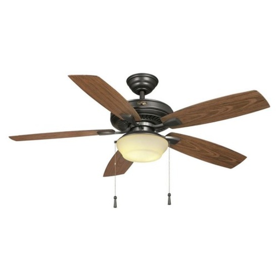 Hampton Bay Gazebo 52 in. LED Indoor/Outdoor Natural Iron Ceiling Fan with Light Kit. $114.97 ERV