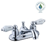 Glacier Bay Teapot 4 in. Centerset 2-Handle Low-Arc Bathroom Faucet in Chrome. $39.10 ERV
