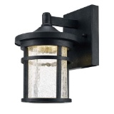 Home Decorators Collection Aged Iron Outdoor LED Wall Lantern with Crackle Glass. $45.97 ERV