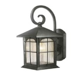 Home Decorators Collection Brimfield 1-Light Aged Iron Outdoor Wall Lantern. $57.47 ERV