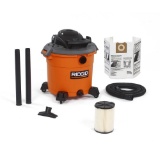 Ridged 16 Gal Wet Dry Shop Vac 5 Hp Heavy Duty Mobile Compact Accessories. $171.34 ERV