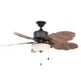 Home Decorators Collection Palm Cove 52 in. LED Indoor/Outdoor Natural Iron Ceiling Fan. $188.60 ERV
