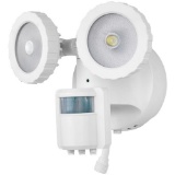Defiant 180-Degree White Solar Powered Motion Activated Outdoor Integrated LED Flood Light. $45 ERV