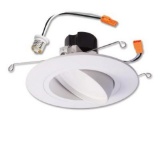 Halo RA 5 in. and 6 in. White Integrated LED Recessed Ceiling Light Fixture . $54.02 ERV