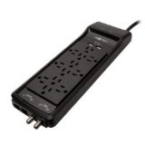 CE TECH 6 ft. 12-Outlet USB RJ45 Coax Surge Protector. $45.97 ERV