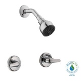 Glacier Bay Aragon 2-Handle 1-Spray Shower Faucet in Chrome (Valve Included). $56.35 ERV