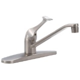 Glacier Bay Single-Handle Standard Kitchen Faucet in Stainless Steel. $56.35 ERV