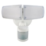 Defiant 180 White Motion Activated Outdoor Integrated LED Twin Head Flood Light . $103.47 ERV
