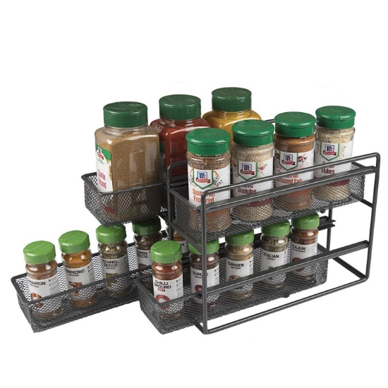 SBS 2 Tier Pull Out Spice Herb Seasoning Rack Stand Shelves Holder. $96.85 ERV