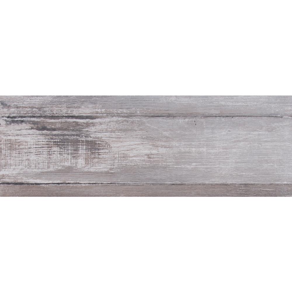 Duttonwood Ash 7 in. x 20 in. Glazed Ceramic Floor and Wall Tile (14.58 sq. ft. / case) Duttonwood Ash 7 in. x 20 in. Glazed Ceramic Floor and Wall Tile (14.58 sq. ft. / case)