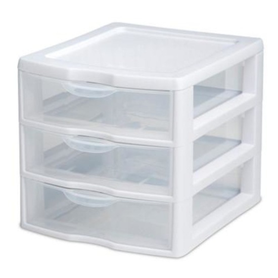 Sterilite 3-Drawer Clearview Unit. $14.92 ERV