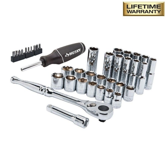 Husky Auto & Mechanic Tools Mechanics Tool Set (38-Piece) H38MTS. $28.72 ERV