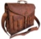 KPL 18 Inch Rustic Vintage Leather Messenger Bag Laptop Bag Briefcase Satchel Bag. $75 MSRP