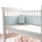 Baby Crib Bumper -premium Woven Cotton, Padded Breathable Fill-in(microfiber)-. $45 MSRP