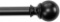 Curtain Rod With Round Finials, 182 To 365 Cm, Black. $38 MSRP