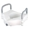 Raised Toilet Seat - Best Portable Elevated Riser with Padded Handles - Toilet S. $47 MSRP