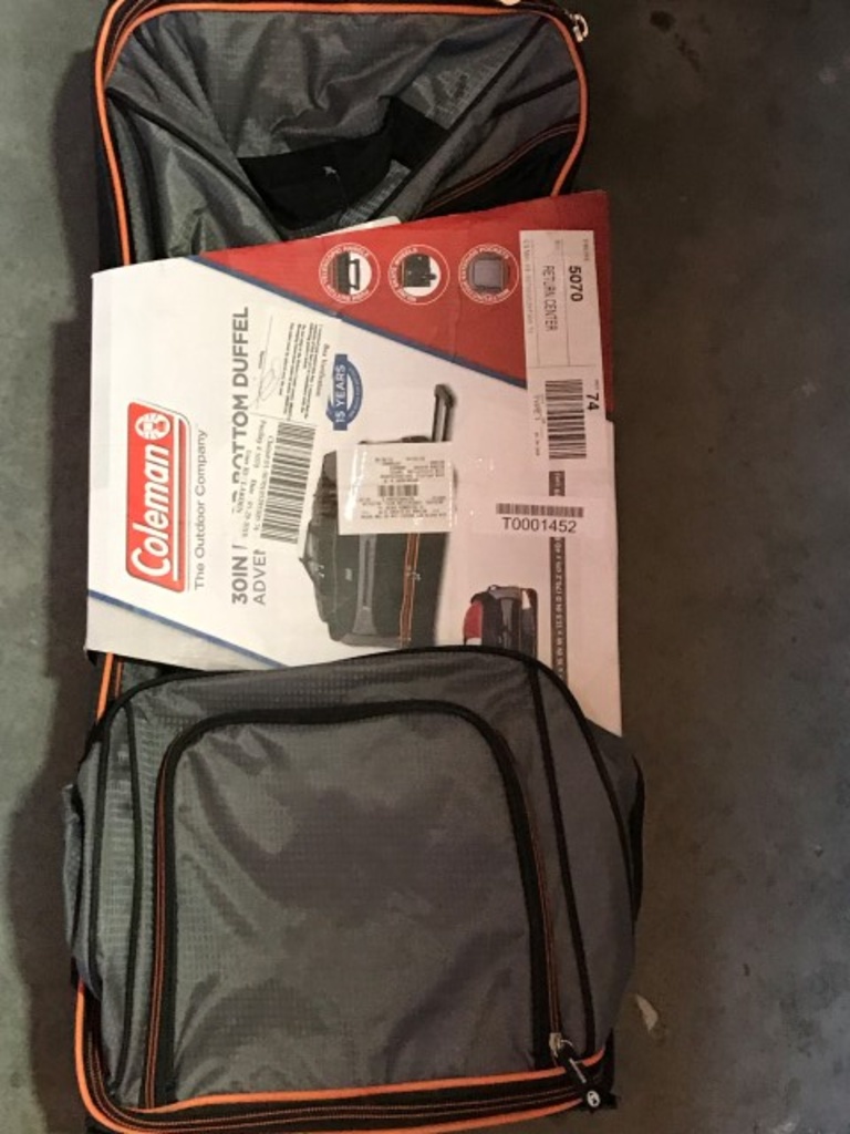 coleman 30 drop bottom duffel