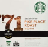 Starbucks Pike Place Torrefaction Roast, K-Cup for Keurig Brewers; Assorted Coffee & Teas. $707 MSRP