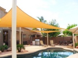 Big 20'x20'x20' Oversized Triangle Garden Patio Sun Sail Shade 20 ft, Color Desert Sand. $55 MSRP