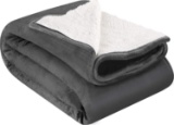 Utopia Bedding Sherpa Flannel Fleece Reversible Blanket. $34 MSRP