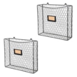 Wall Mounted Metal Chicken Wire Baskets - Hanging Magazine Rack. $34 MSRP