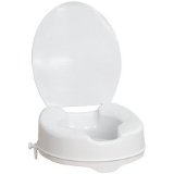 AquaSense Raised Toilet Seat with Lid, White, 4-Inches. $42 MSRP