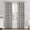 Blackout Claudine Lined Window Curtain; Fabric Shower Curtain with Attached Roller Glide. $98 MSRP