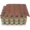 Sorbus Wood Grain Floor Mats Foam Interlocking Mats Each Tile 3/8-Inch Thick Flo. $15 MSRP