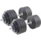 Pair of Adjustable Cast Iron Dumbbells Weight 200 lb Kit Set. $269 MSRP